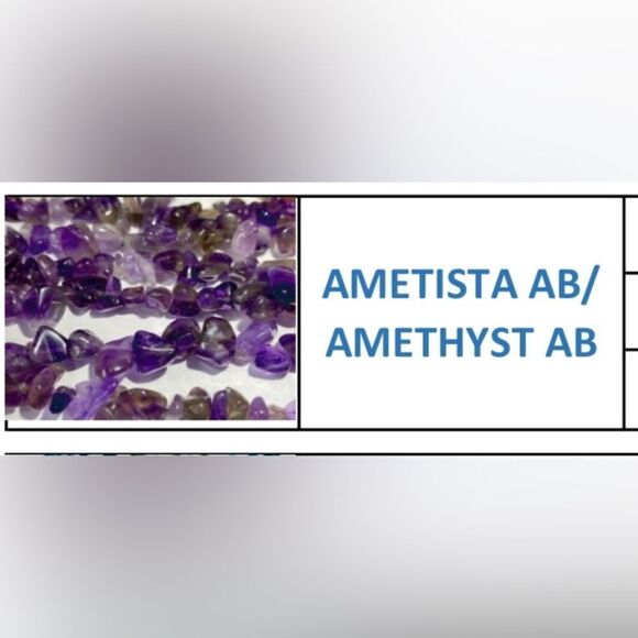 Necklace dark amethyst stones from Brazil - Picture 4 of 7